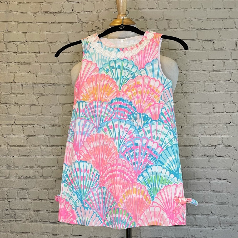 Lilly Pulitzer girls shift dress oh shello size 7